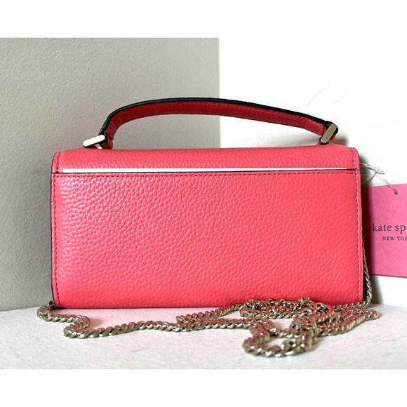 New Kate Spade Roulette Top-handle Crossbody Peach Melba - Picture 3 of 7